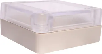 65Lx60Wx28Hmm IP65 Sealed ABS Enclosure A compact 65x60x28mm sealed box enclosure fitted with clear lid. Manufactured by Ritec.