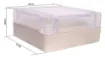 A compact 65x60x28mm sealed box enclosure fitted with clear lid. Manufactured by Ritec. 