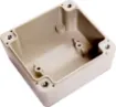 Supplied with neoprene lid sealing gasket. With the seal installed, these enclosures meet IP65 dust and hose proof standard. Supplied with a transparent lid (available with a solid grey lid, see H0300). PCB mounting points are moulded into the enclosure b