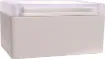 Supplied with neoprene lid sealing gasket. With the seal installed, these enclosures meet IP65 dust and hose proof standard. Supplied with a transparent lid (available with a solid grey lid, see H0303). PCB mounting points are moulded into the enclosure b
