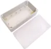 Supplied with neoprene lid sealing gasket. With the seal installed, these enclosures meet IP65 dust and hose proof standard. Supplied with a transparent lid (available with a solid grey lid, see H0306) PCB mounting points are moulded into the enclosure ba