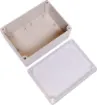 Supplied with neoprene lid sealing gasket. With the seal installed, these enclosures meet IP65 dust and hose proof standard. Supplied with a transparent lid (available with a solid grey lid, see H0307). PCB mounting points are moulded into the enclosure b