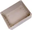 Supplied with neoprene lid sealing gasket. With the seal installed, these enclosures meet IP65 dust and hose proof standard. Supplied with a transparent lid (available with a solid grey lid, see H 0310). PCB mounting points are moulded into the enclosure 