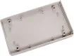 This professional series features solid ABS screw-together construction, integral PCB guides and an attractive rounded finish. All models feature a removable front panel which can be machined as required. Both halves of the case include moulded PCB mounti