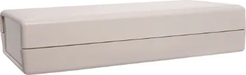 100Wx190Dx40Hm Deluxe Utility Enclosure This professional series features solid ABS screw-together construction, internal PCB guides and an attractive rounded finish.
