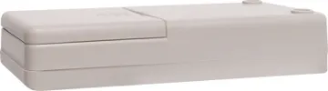 68Wx130Dx25Hmm Grey Hand Held Case ABS project box ideal for DMM adaptors, test gear, remote controls etc. Features battery compartment with screw on cover and PCB mounting points.
H 0342 Dimensions 130L x 25H x 68W mm.