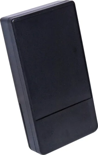ABS project box ideal for DMM adaptors, test gear, remote controls etc. Features battery compartment with screw on cover and PCB mounting points.