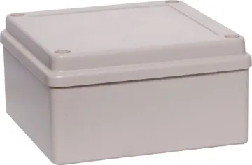 105Lx105Wx57Hmm IP65 Sealed ABS Enclosure Supplied with neoprene lid sealing gasket. With the seal installed, these enclosures meet IP65 dust and hose proof standard. Six PCB mounting points are moulded into the enclosure base. Lid incorporates a recess for a lexan panel. Extra height for industr