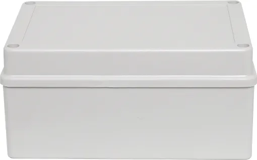 Supplied with neoprene lid sealing gasket. With the seal installed, these enclosures meet IP65 dust and hose proof standard. Six PCB mounting points are moulded into the enclosure base. Lid incorporates a recess for a lexan panel. Extra height for industr