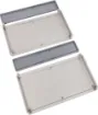 A stylish range of 4 piece snap together, low profile, instrument cases. 
