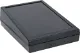 189Lx134Wx55Hmm Sloping ABS Desk Mount Box These stylish sloping front desk mount high impact ABS project enclosures are ideal for housing audio or video controllers, security systems, test equipment, control equipment, etc. They can be easily machined to suit custom applications.