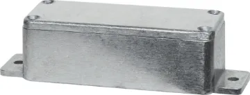 89x35x30 IP66 Flanged Diecast Aluminium Box Industrial grade heavy duty die cast boxes with flanged base for easy mounting & access. Sealing gasket included achieving IP66 rating making them ideal for mining, industrial, agricultural and marine use. 7 sizes to choose from. Countersunk lid holes. Di