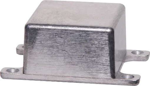 Heavy duty die cast boxes with flanged lid for easy mounting. They offer a high degree of RFI
shielding and are suitable for industrial or automotive use. Available in 6 different sizes for a multitude of applications. All flange and lid holes are counte
