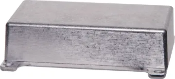 110x60x30 Flanged Diecast Aluminium Box Internal dimensions: 107 x 56 x 26mm.
Heavy duty die cast boxes with flanged lid for easy mounting. They offer a high degree of RFI shielding and are suitable for industrial or automotive use. Available in 6 different sizes for a multitude of applications. All flange and lid holes are countersunk.
