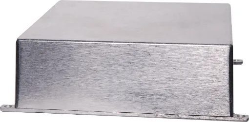 Internal dimensions: 185.7 x 185.7 x 62.5mm.
Heavy duty die cast boxes with flanged lid for easy mounting. They offer a high degree of RFI shielding and are suitable for industrial or automotive use. Available in 6 different sizes for a multitude of applications. All flange and lid holes are countersunk. 