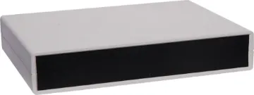 40x225x165mm ABS Grey/Black Instrument Case These moulded plastic cases are a two part design with a tongue and groove joint between the top and bottom sections.  This, coupled with the custom front and rear panels, ensures a perfect fit for a very professional finish.