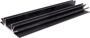 300mm Fan Type Heatsink Black Anodised. Centre channel is wide enough to accept TO-3 devices.
All 105W x 26H mm.