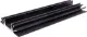 300mm Fan Type Heatsink Black Anodised. Centre channel is wide enough to accept TO-3 devices.
All 105W x 26H mm.