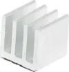 Adhesive backed. Ideal for providing additional cooling to PLCC chips. 
10 x 10 x 10mm.
