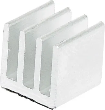 Mini PLCC Chip Adhesive Backed Heatsink - 10 x 10 x 10mm Adhesive backed. Ideal for providing additional cooling to PLCC chips. 
10 x 10 x 10mm.