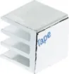 Adhesive backed. Ideal for providing additional cooling to PLCC chips. 
10 x 10 x 10mm.