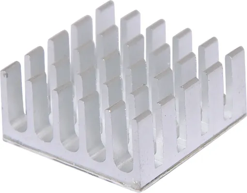Adhesive backed. Ideal for providing additional cooling to BGA chips.  22 x 22 x 10mm.