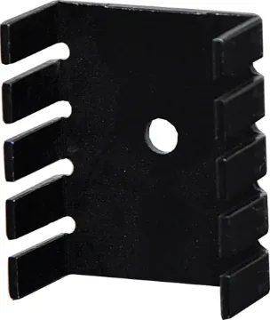 Mini U TO220 Heatsink To suit TO-126 or TO-220 flat pack semis.
Thermal resistance:	19C/W.
Dimensions:	25W x 30H x 13D