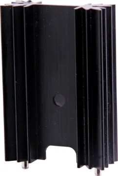 34 x 50mm Heavy Duty TO-3P PCB Mount Heatsink Suitable for flat pack semis up to TO-3P size. Vertical mount. Includes  2 PCB pins.