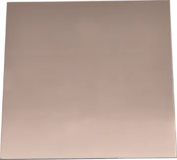 150 x 150mm Single Sided Blank Fibreglass PCB Single-sided, copper clad. 150 x 150mm +/- 5mm. Ideal for prototyping and one off PCB's.