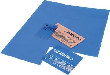 Press and Peel PCB Etchant Film Ideal for making prototype PCBs, one off projects. Simply photocopy or laser print your artwork onto the film, cut to size, iron on to your copper laminated blank, then etch.