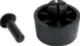 20mm Round Push In Slim Plastic Feet Pk 4 Simply drill an 8mm size hole, push the foot in and insert the built in plastic pin and the foot is secured.