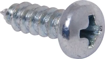 Jiffy Box Screw 4G x 6mm Pk1000 No. 4 x 9mm Universal head Pk 1000 silver