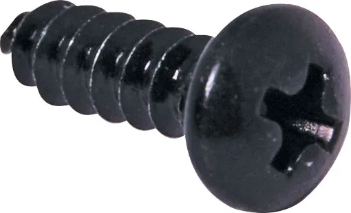 No. 4 x 6mm Universal head Pk 200 black.