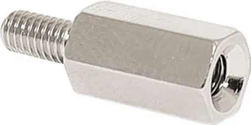 Chrome Plated Brass. Tapped to suit metric M3 machine Screws
