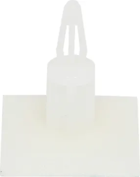 12.7mm Self Adhesive PCB Support Pk 10 Self adhesive base (20 x 20mm) sticks direct to chassis.  Requires 4mm PCB hole. 
Nylon 66, 94V-2.
Colour : Natural
Standoff Height: 12.9mm
Pack Qty: 10