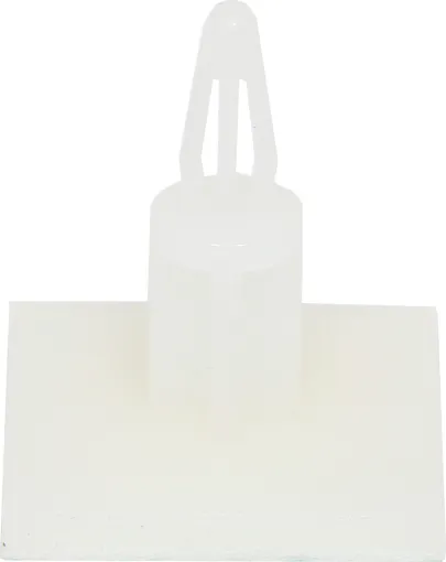 Self adhesive base (20 x 20mm) sticks direct to chassis.  Requires 4mm PCB hole. 
Nylon 66, 94V-2.
Colour : Natural
Standoff Height: 12.9mm
Pack Qty: 10