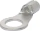 5.3mm Uninsulated Ring Crimp 16-14AWG Pk 100 Uninsulated ring type crimp terminals. Cable entry 1.5-2.5mm2. (16-14AWG). Pack Size: 100pcs.