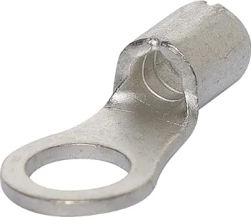5.3mm Uninsulated Ring Crimp 14-12AWG Pk 1000 Uninsulated ring type crimp terminals. Cable entry 2.5-4mm2. (14-12AWG). Pack Size: 1000pcs.