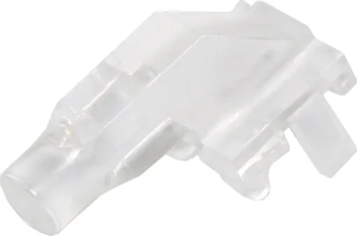 Mounts on top of an SMD LED allowing light to travel through.