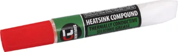 10g Tube Silicone Heatsink Thermal Paste Compound High quality heat transfer thermal paste compound. Used to thermally connect a device to a heatsink to aid heat transfer.
10g Tube