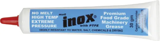 General-purpose synthetic grease in handy 30g tube size. Ideal for bearings, ball joints, chains, sprockets, O-rings, bushes and other rubber and plastic etc.