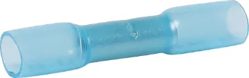 Blue IP66 Buttsplice Crimp 16-14AWG Pk 100 Cable entry size: 1.5 - 2.5mm. Pack of 100. 16-14AWG