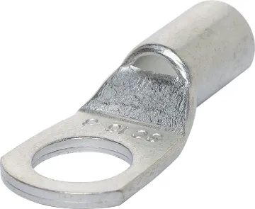 8mm Heavy Duty Ring Crimp 5/6AWG Heavy duty crimp terminal for connecting battery banks. 6mm stud size. Suits 16mm2 cable.
Sold individually.