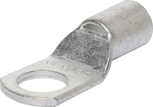 Heavy duty crimp terminal for connecting battery banks. 10mm stud size. Suits 35mm2 cable.
Sold individually.