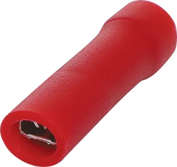 Red 2.8mm Female Spade Crimp Pk 10 Spade type with double crimp