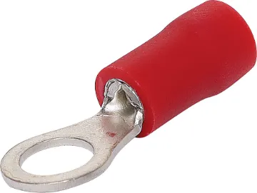 Red 5mm Ring Crimp Pk 100 Wire: 0.75 - 1.0mm
Stud: 5
Pack QTY: 100