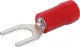 Red 3mm Fork Crimp Pk 100 Wire: 0.75 - 1.0mm
Stud: 3
Pack QTY: 100