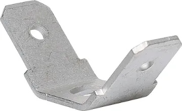 6.3mm 2 Way Male Chassis Mount Spade Pk 100 6.3mm Double Ended
4mm dia. Chassis Mounting Hole
Pack Qty: 100