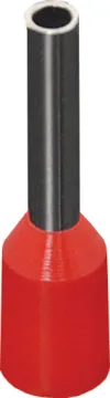 Red 0.75mm Ferrule Terminals Pk 1000 0.75mm. NOTE: RED COLOUR, instead of the typical blue for this size cable entry due to supplier error.