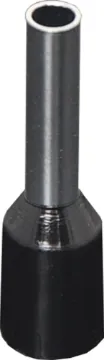 Black 1.5mm Ferrule Terminals Pk 100 1.5mm